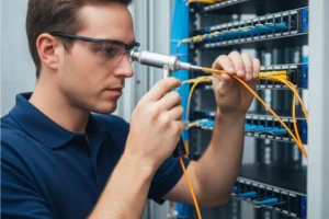 instalación de fibra óptica